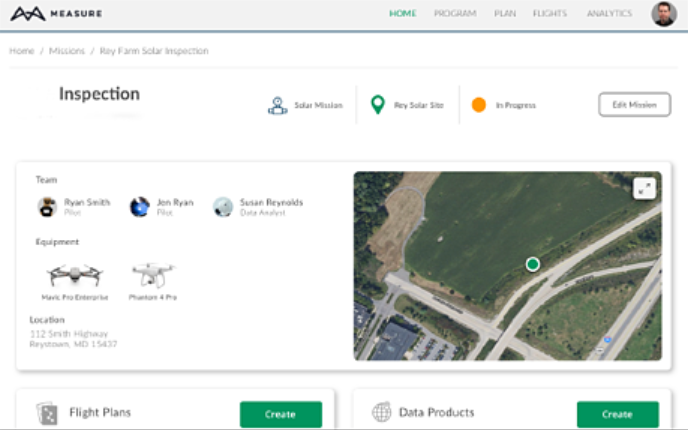 screenshot of Measure Ground Control